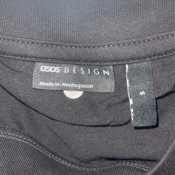 NWT Still in Plastic!! ASOS Design Oversized Longline T-Shirt in Black - Picture 8 of 10